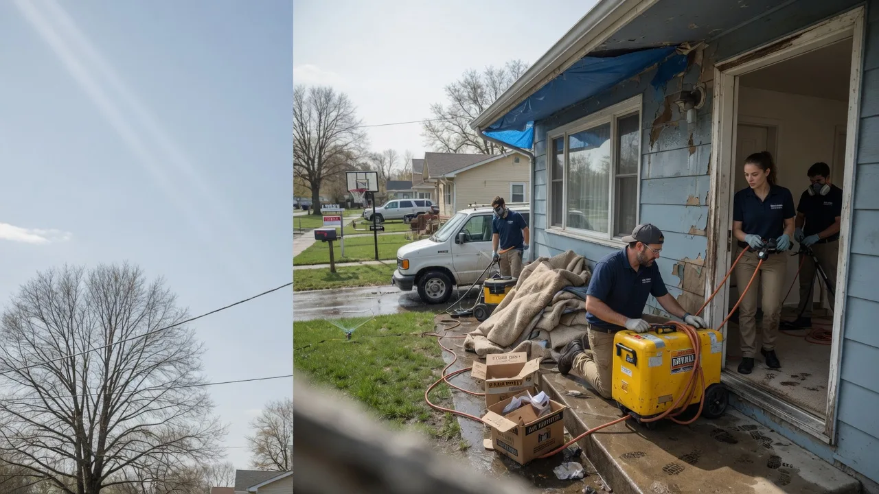 Basement Flood Cleanup in Barrackville, WV near me